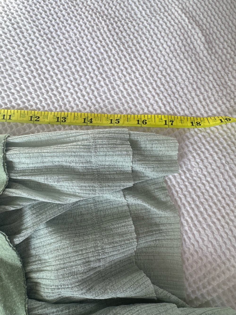 Umgee Light Sage Green Tiered Ruffle Tunic Top - Picture 12 of 16